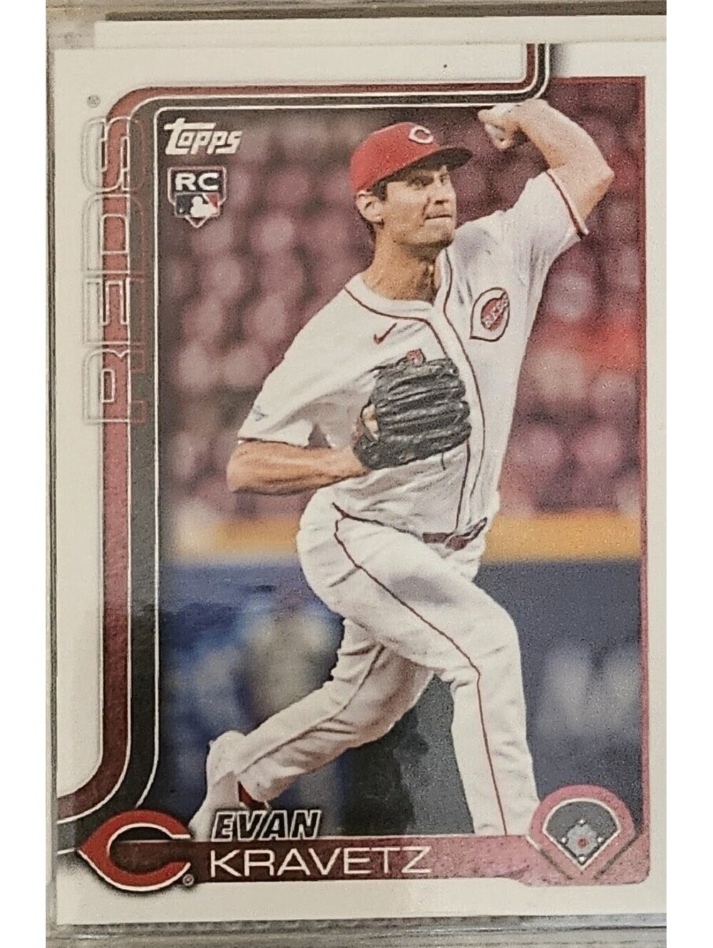 2025 Topps Update #US280 Evan Kravetz Cincinnati Reds RC Baseball Rookie Card